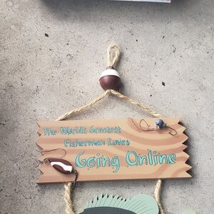 Fishing Themed Hanging Sign